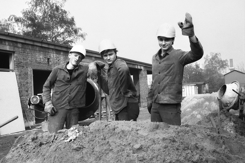 Luc Saalfeld: Schüler im Unterricht „Produktive Arbeit“ (PA), 1989